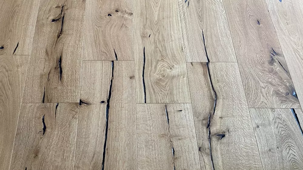 Parkett Eiche XL "Hertitage" Rustikal, naturgeölt, stark gebürstet, Klick, 15x260x2200 mm, 3,432 m² / VE