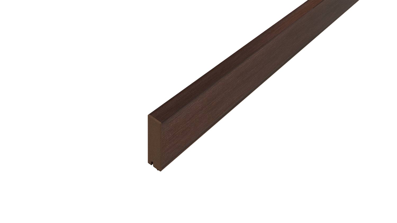 Megawood WPC Rhombusleisten 20,5x81mm, Länge 4,20m, varia schokoschwarz