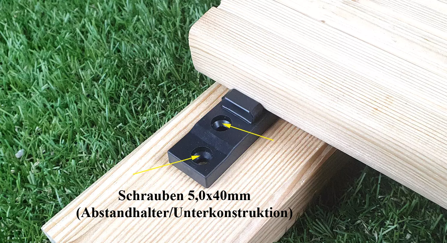 Beispiel zeigt 7mm Abstandhalter