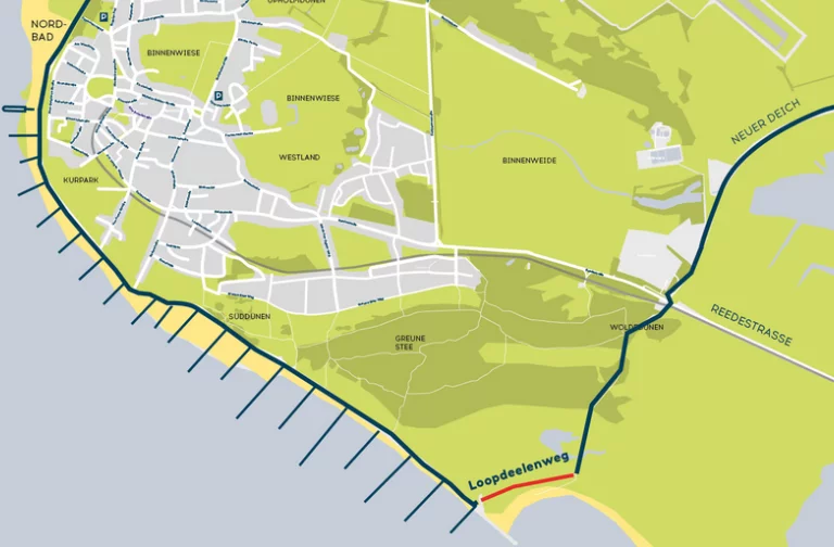 Strandsteg Borkum, Lärche 2,50 x 2,00m