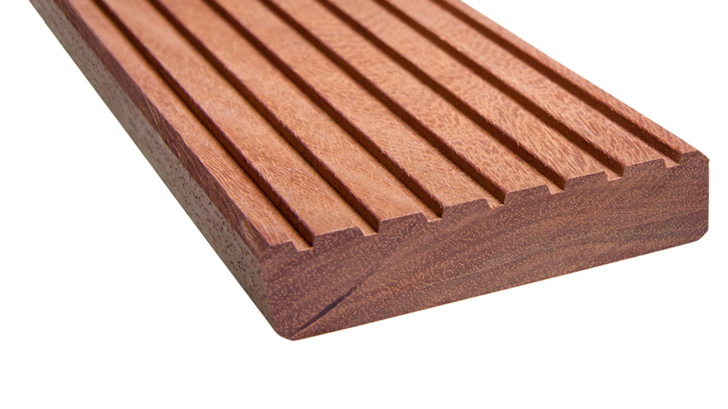 Terrassendiele Bongossi 35x140mm, Länge 2,00m, grob/glatt, Sichtseite grob Terrassendiele Bongossi 35x140mm, Länge 2,00m, grob/glatt, Sichtseite grob