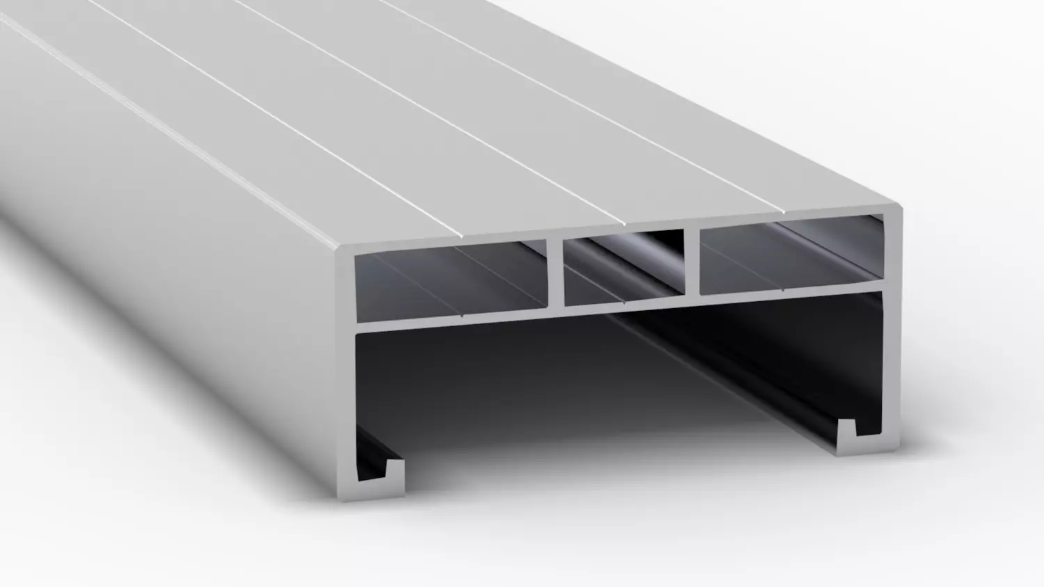 Terrassen-Unterkonstruktion Aluminium, 26x60 mm, Länge 4,00m